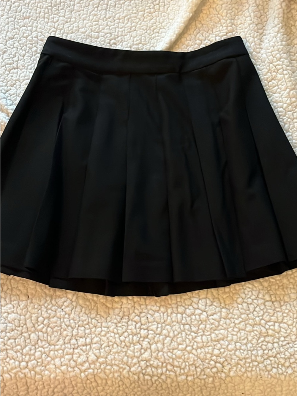 Sunday Best Black Pleated Mini Skirt